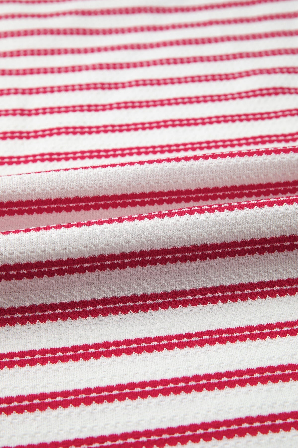 Red River Stripe Button Knit Top