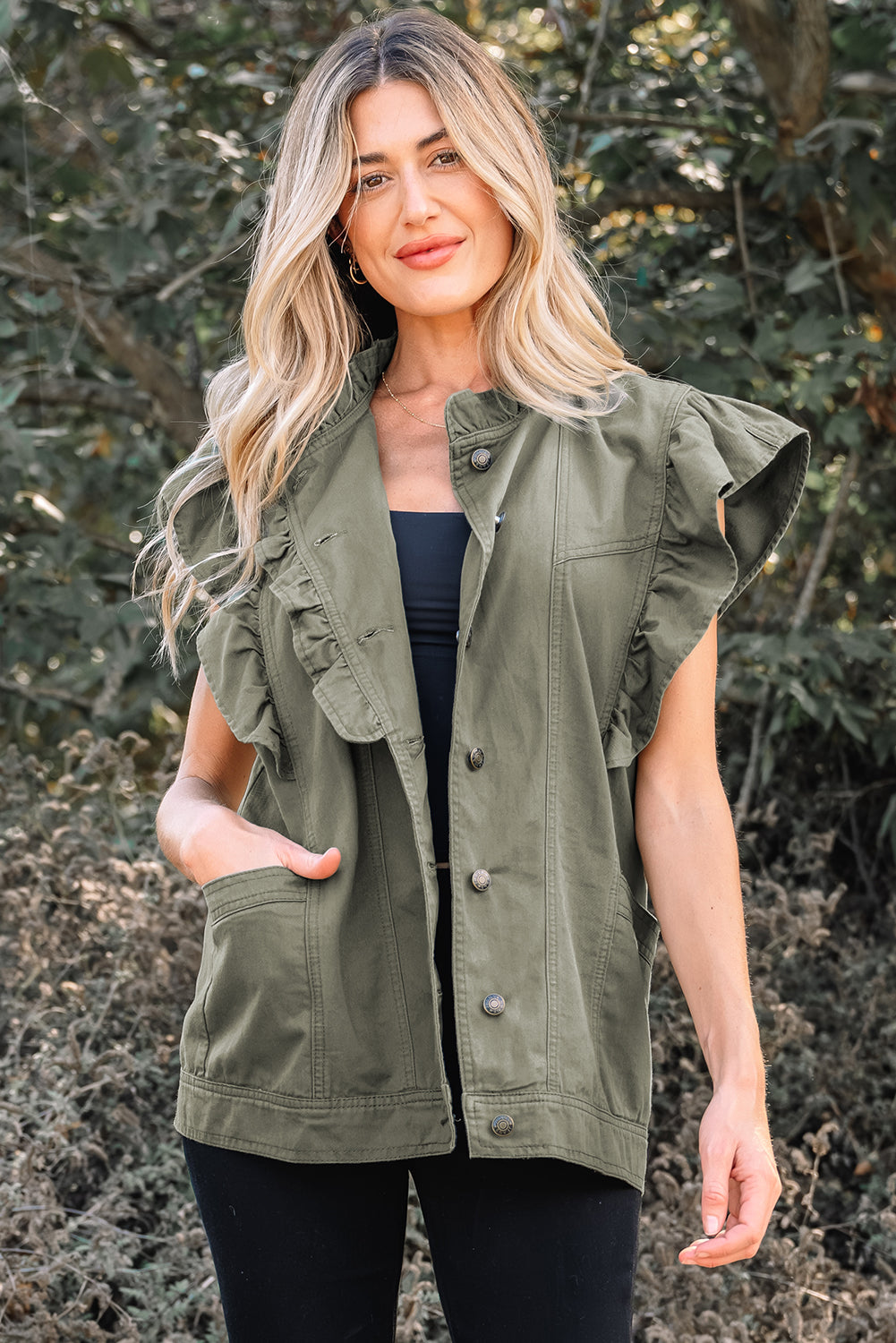 Sagebrush Ruffle Utility Vest
