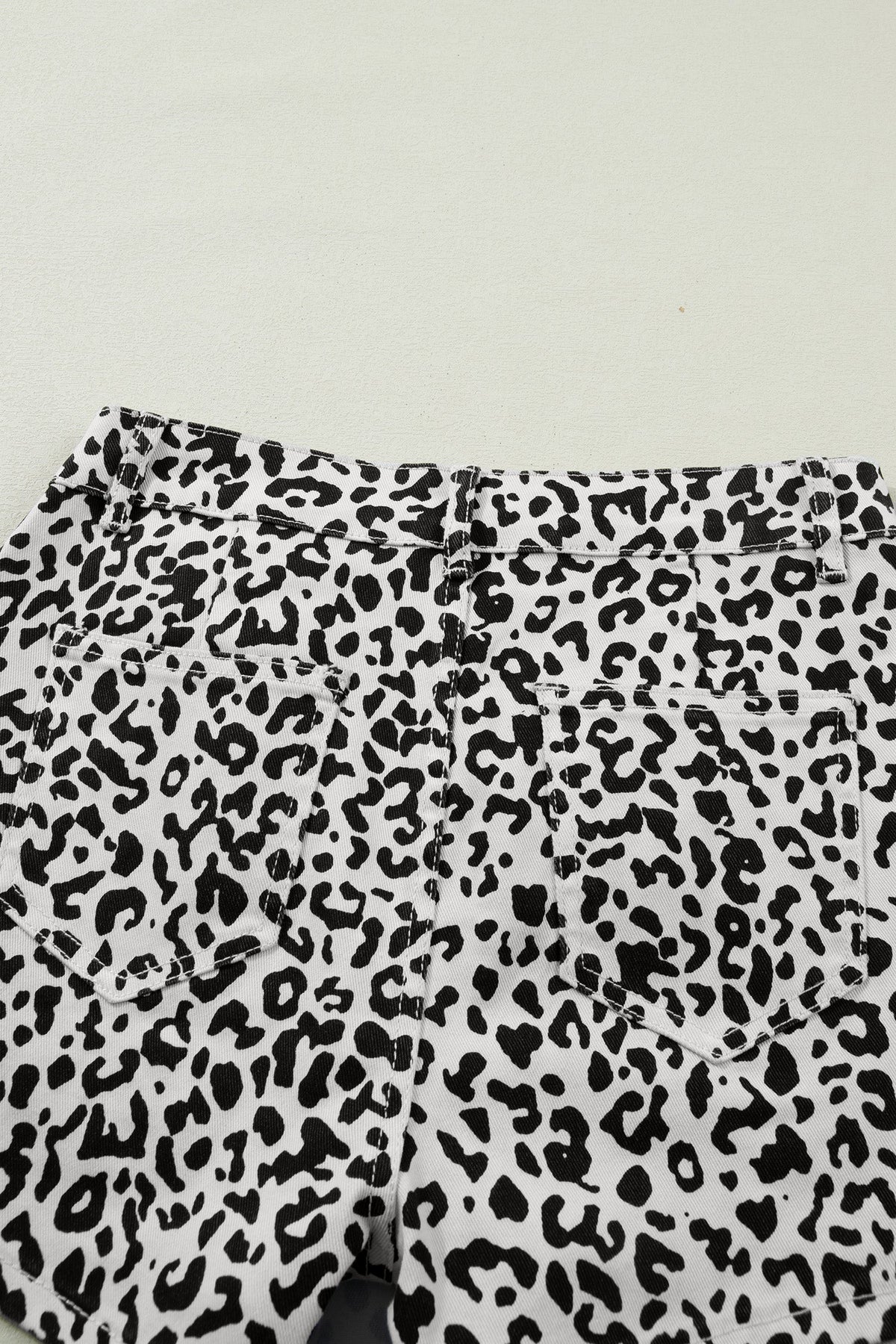 Wild Side Leopard Denim Skort