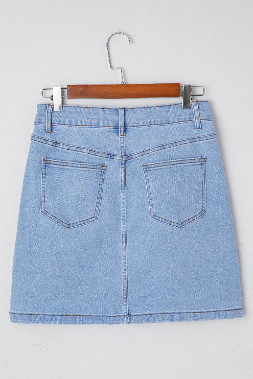 The Wild Sage Embroidered Denim Skirt