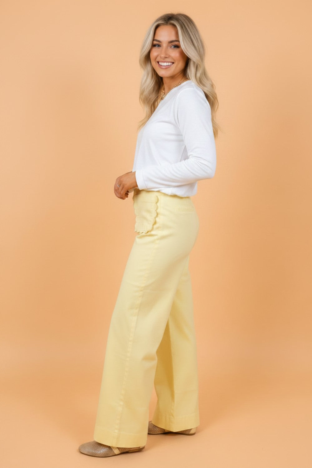 Sweet Magnolia Scalloped Denim