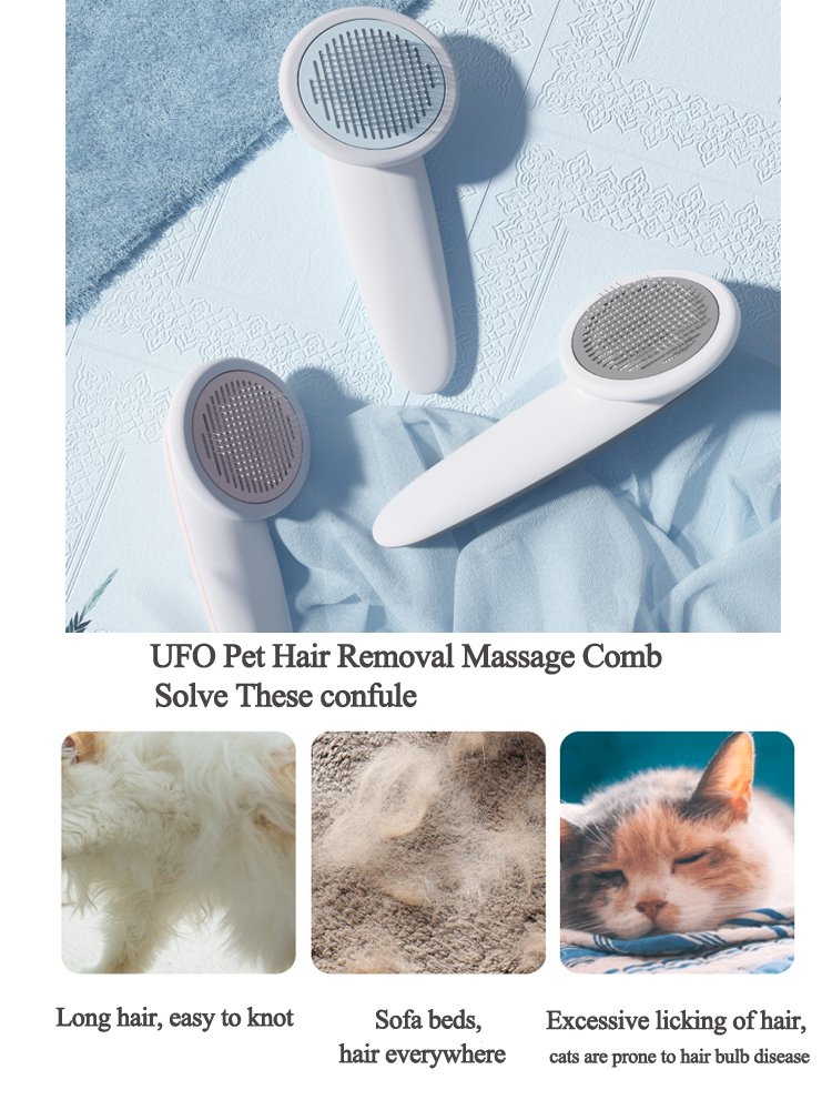 Bridle & Bone™ One-Click Self-Cleaning Grooming Brush