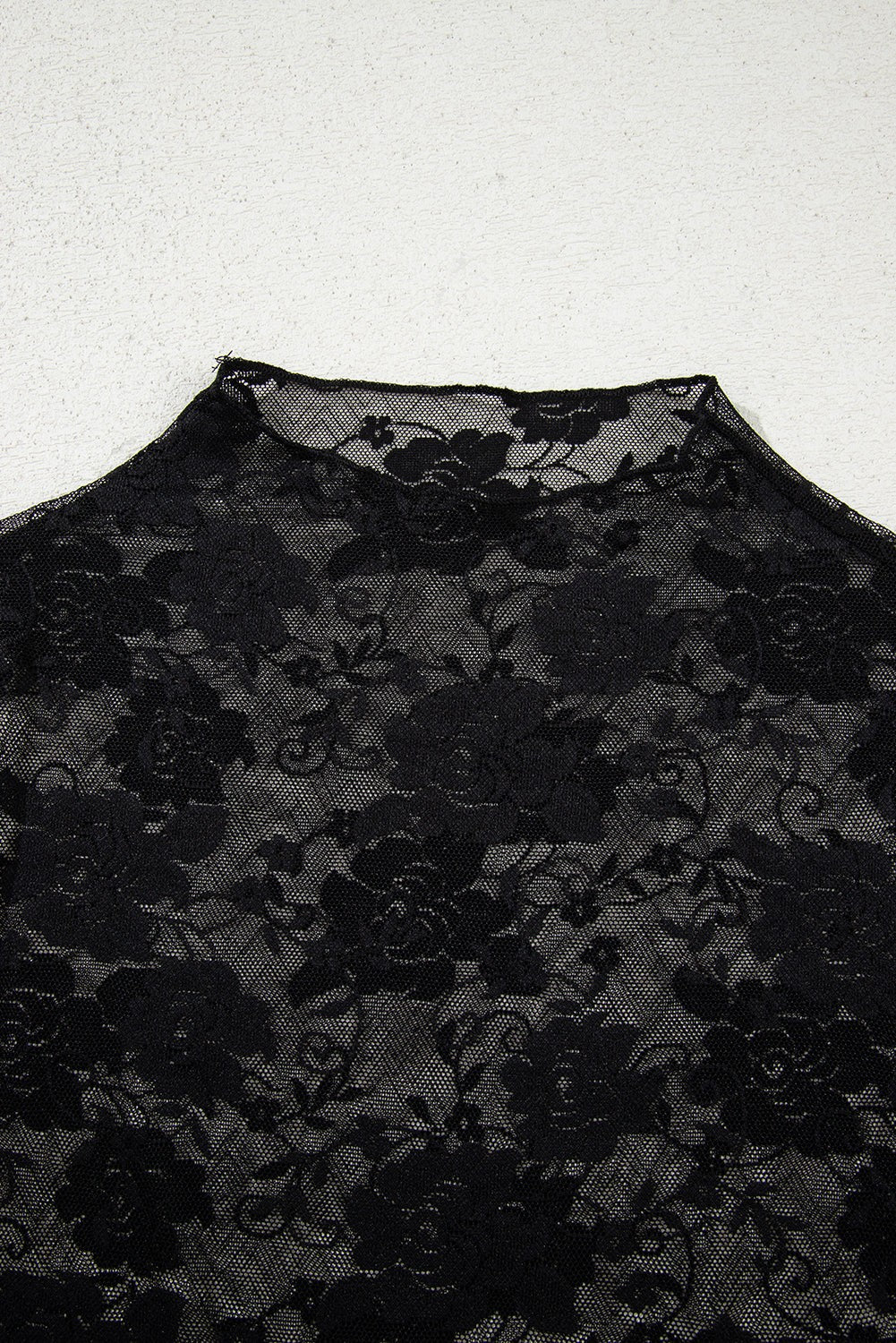 Midnight Lace Mesh Layer Top