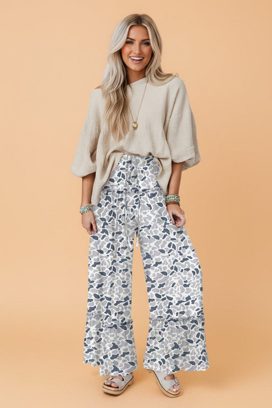 Desert Drift Camo Wide Leg Pants