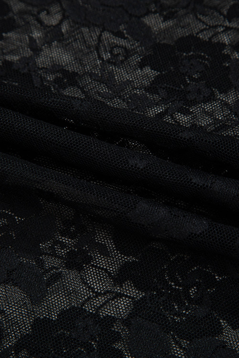 Midnight Lace Mesh Layer Top