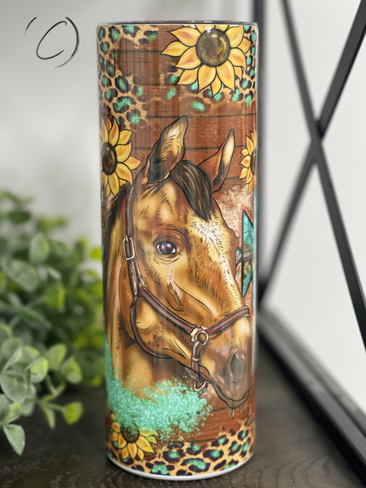 Ranch Horse Skinny Tumbler | 20oz Western Cup