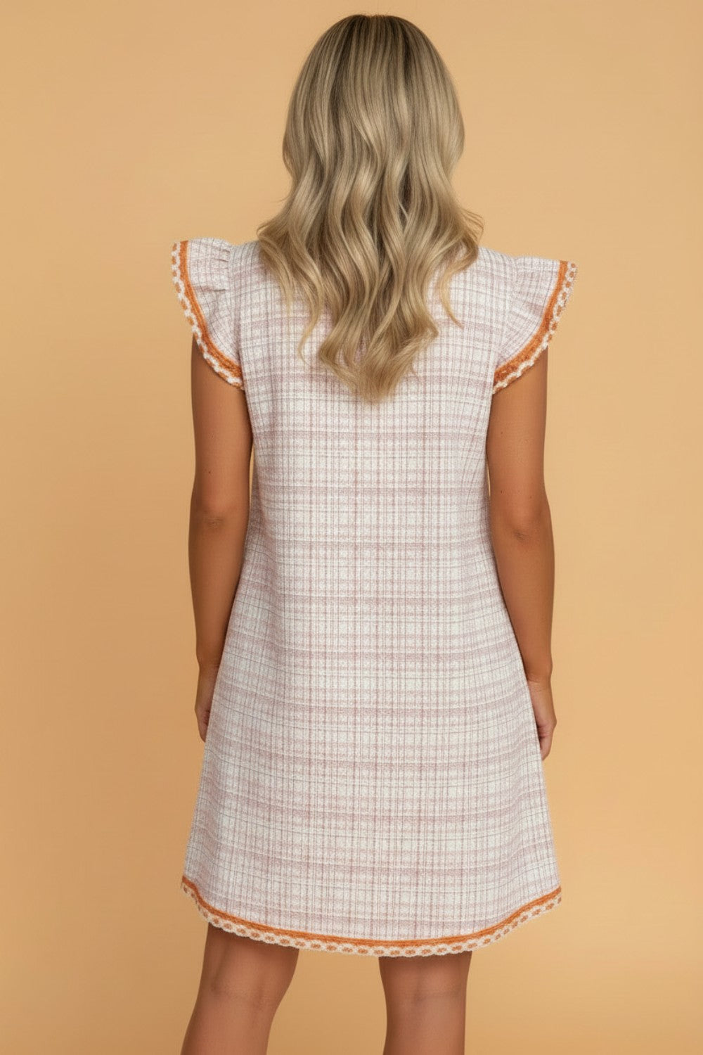 Sweet Peach Tassel Dress