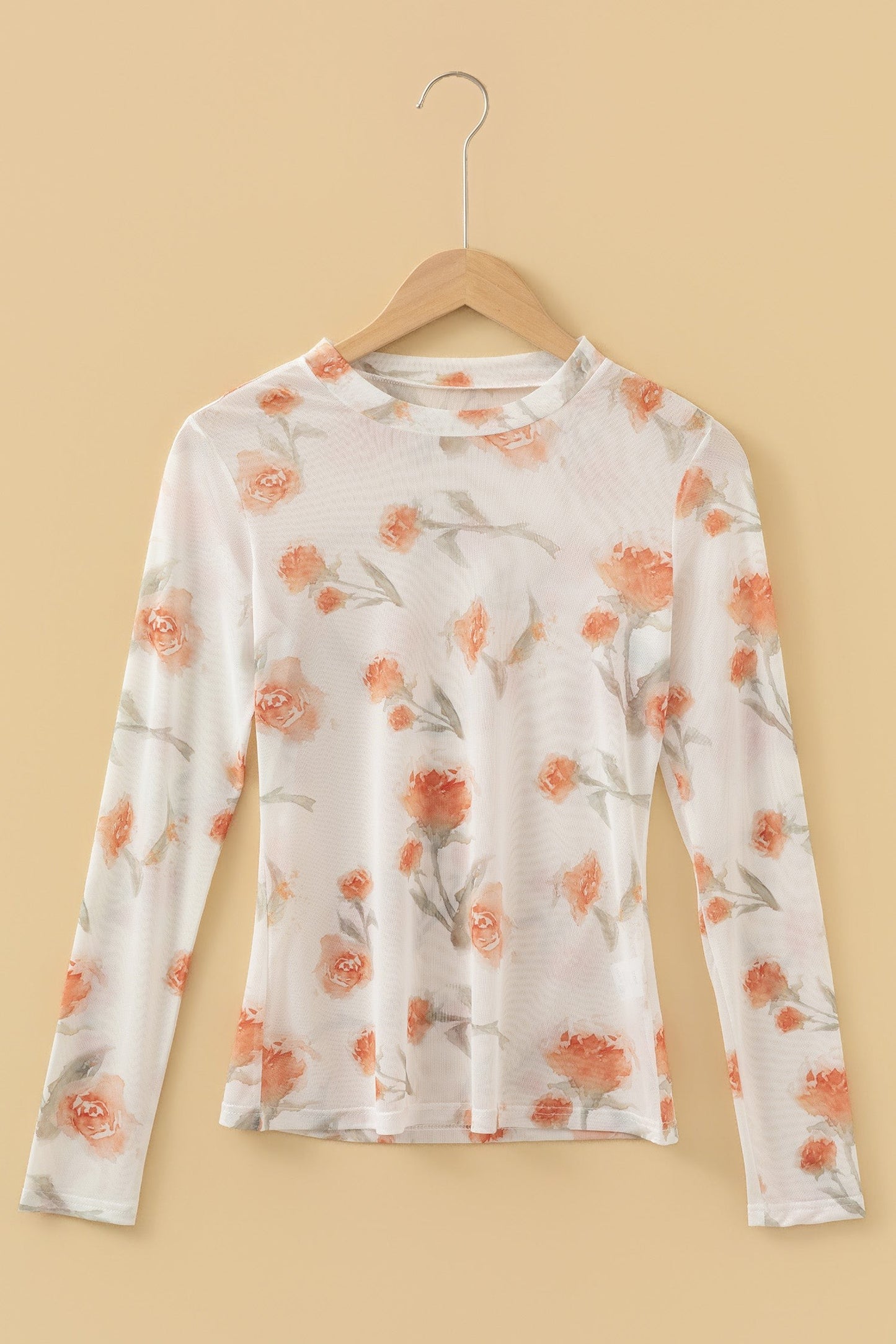 Soft Bloom Mesh Layer Top