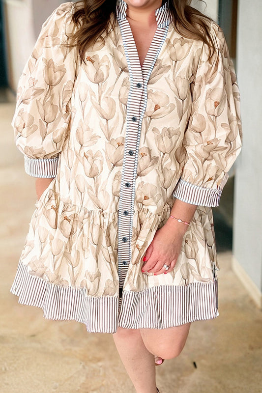 Desert Bloom Patchwork Dress