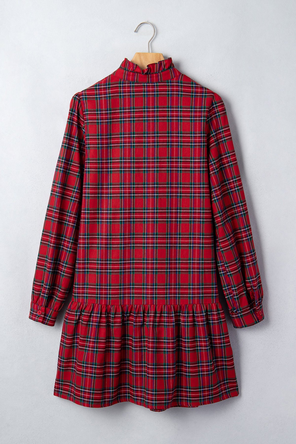 The Red River Plaid Mini Dress