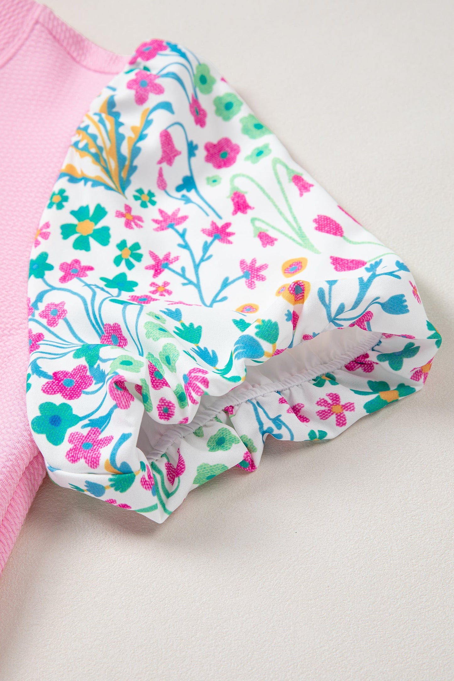 Wildflower Bubble Sleeve Top