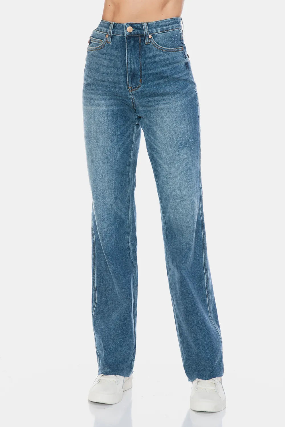 Bridle & Bone™ High-Waisted Tummy Control Straight Leg Jeans | Judy Blue
