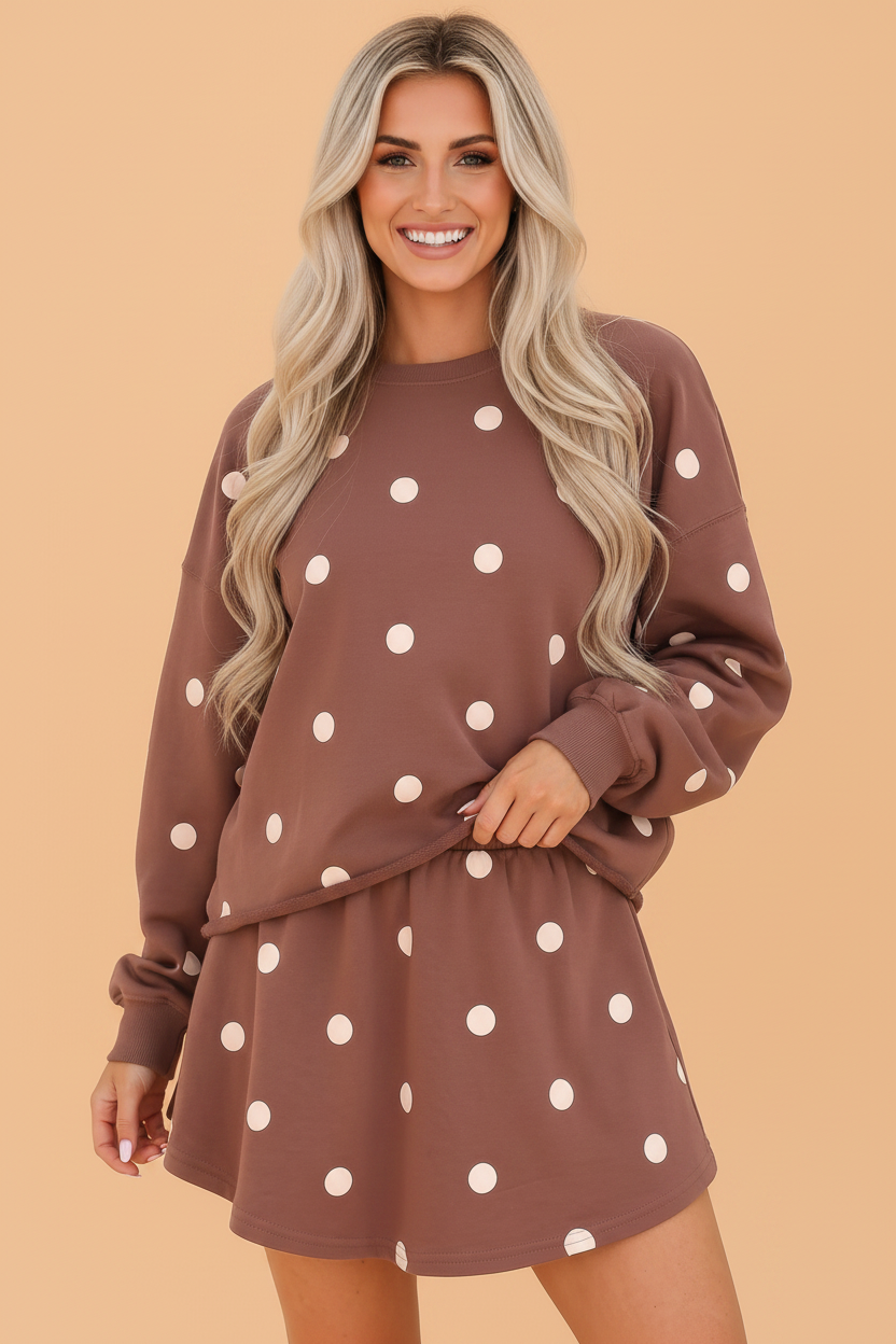 The Sweet Spot Polka Dot Skort Set