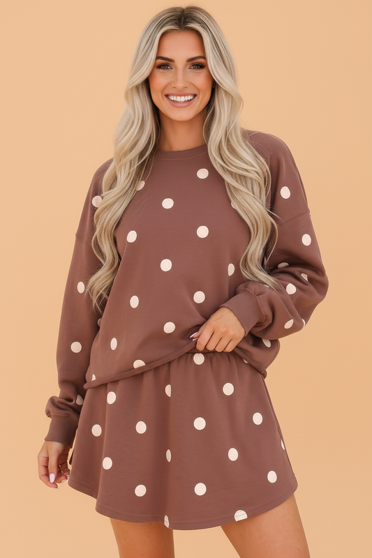 The Sweet Spot Polka Dot Skort Set