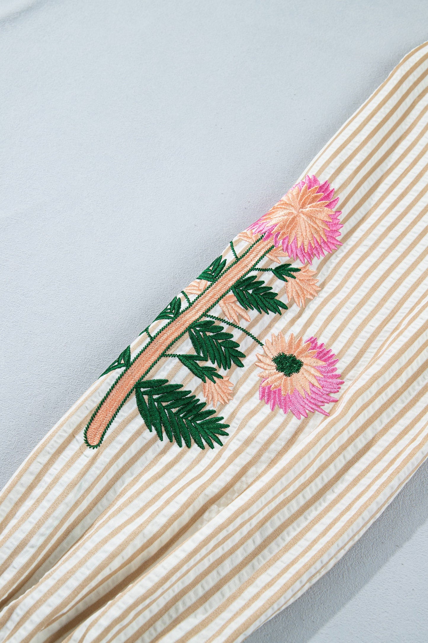 Wildflower Stripe Embroidered Blouse