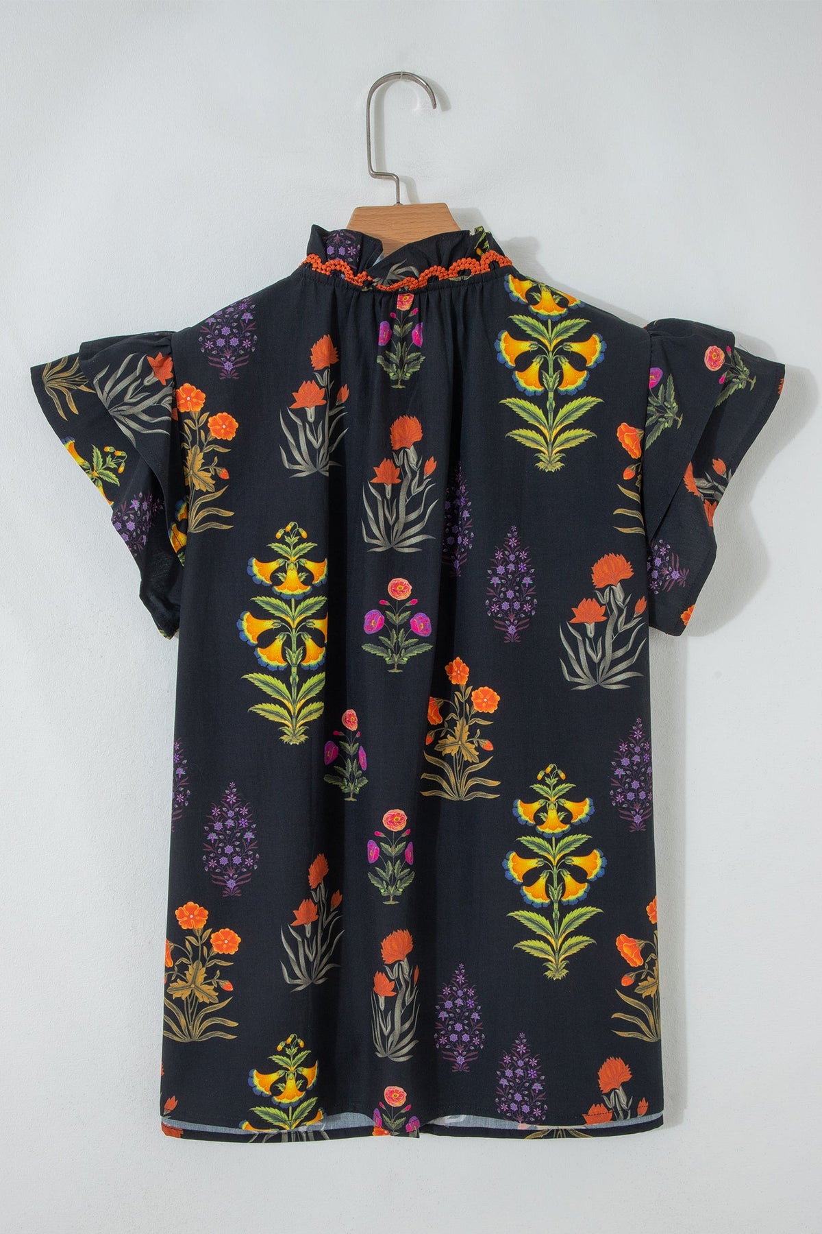 Wildflower Nights Lace-Trim Blouse