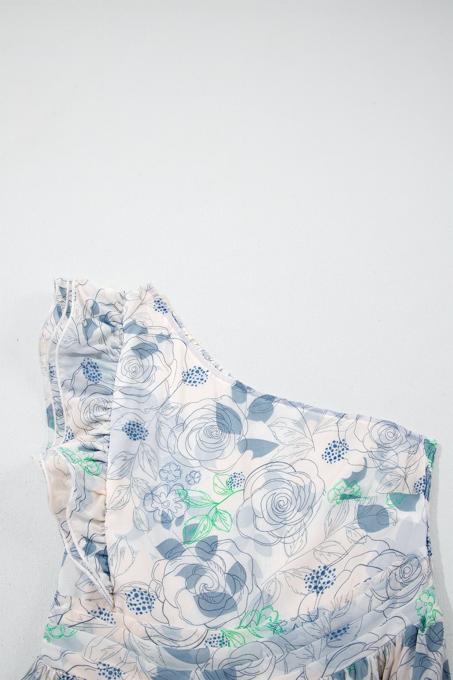 Blue Haven One-Shoulder Maxi Dress