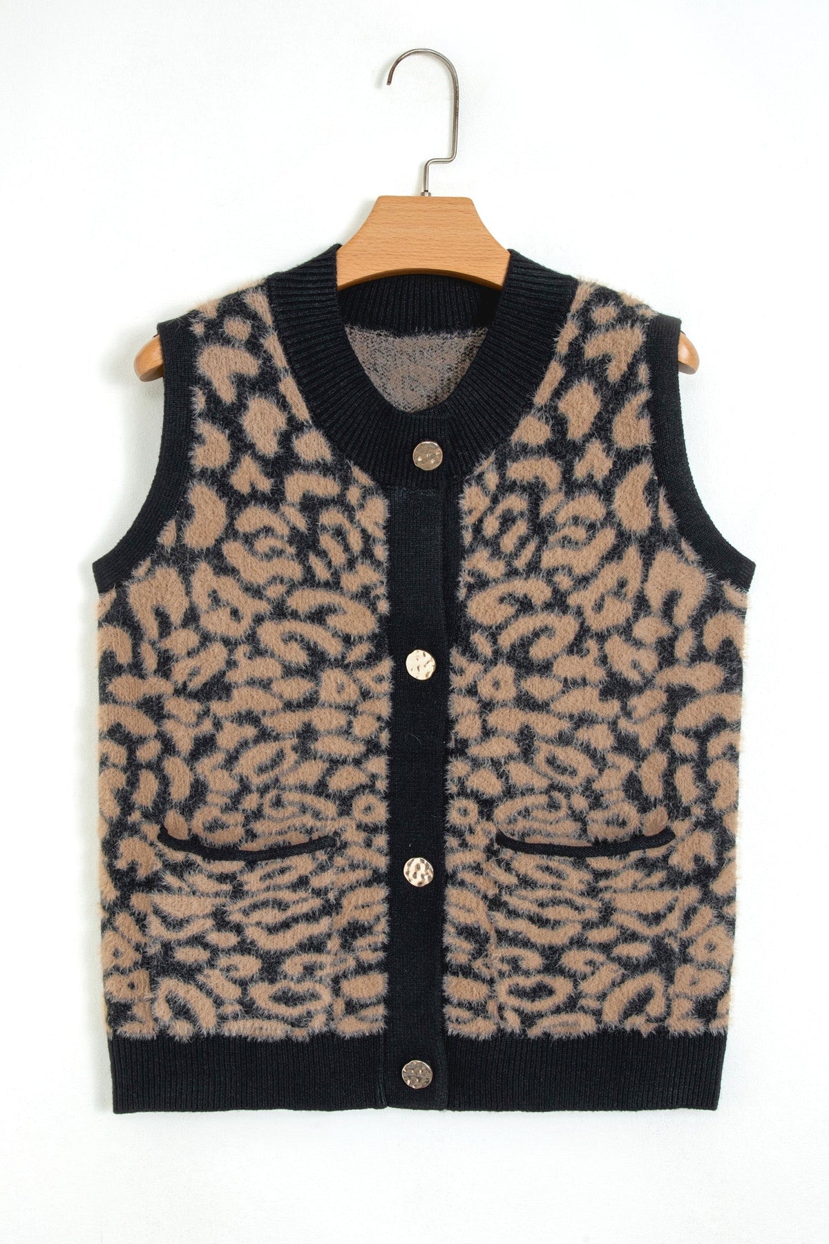 Wild Side Leopard Knit Vest
