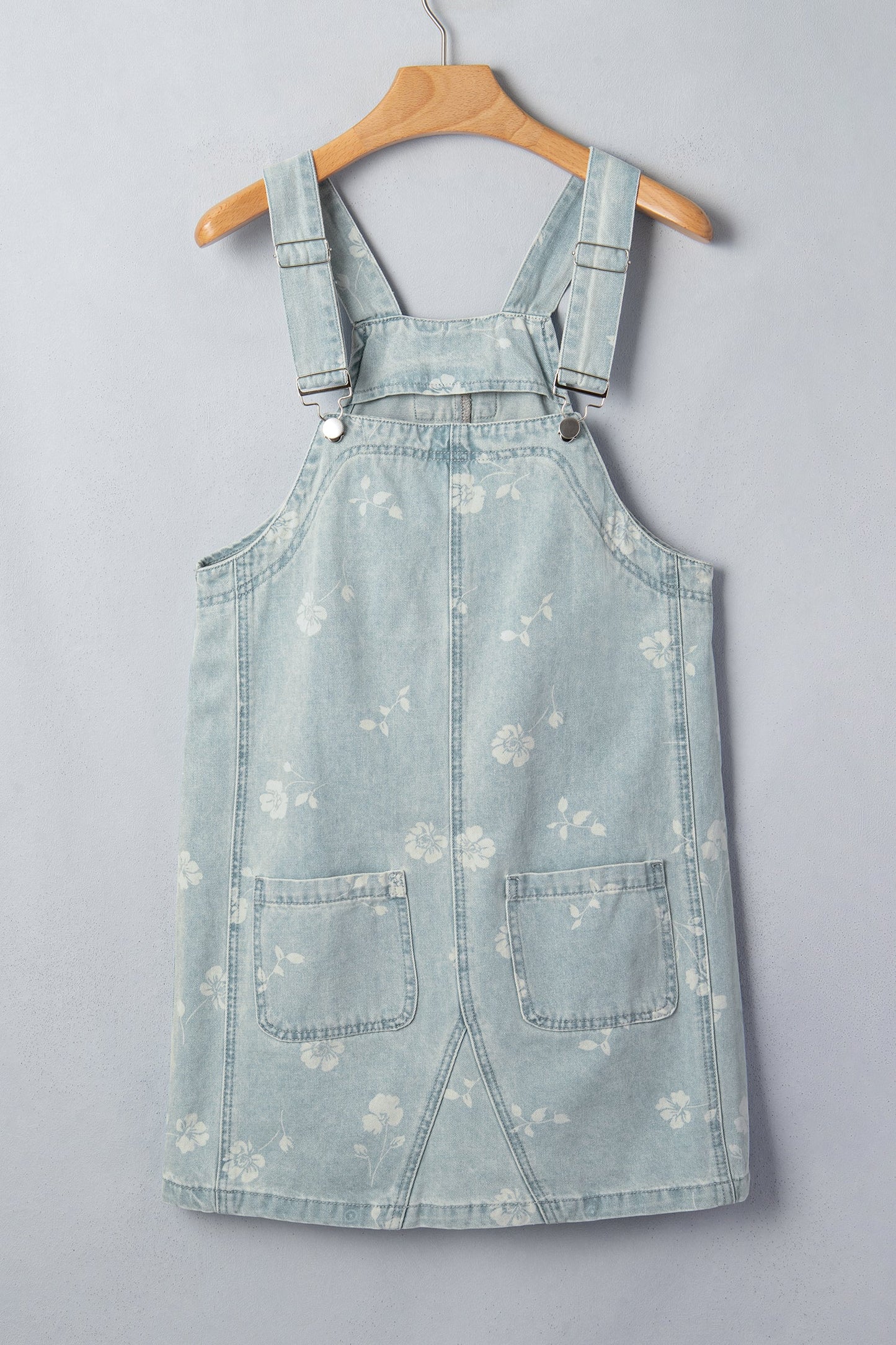 Bluebell Denim Floral Overall Dress