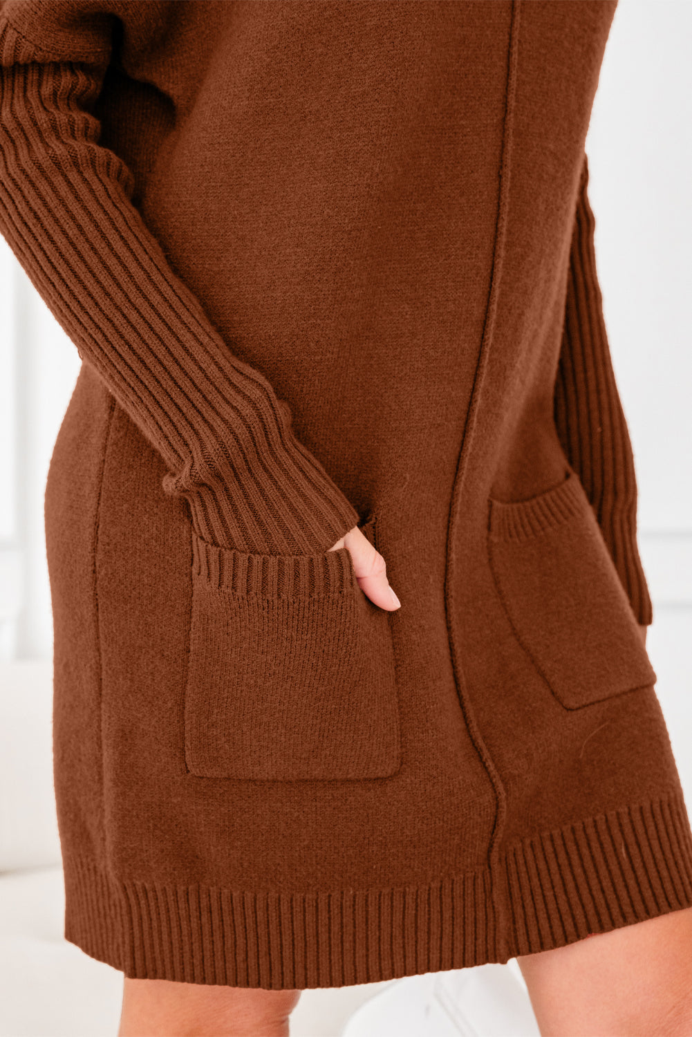 Saddlewood Ribbed Sweater Dress