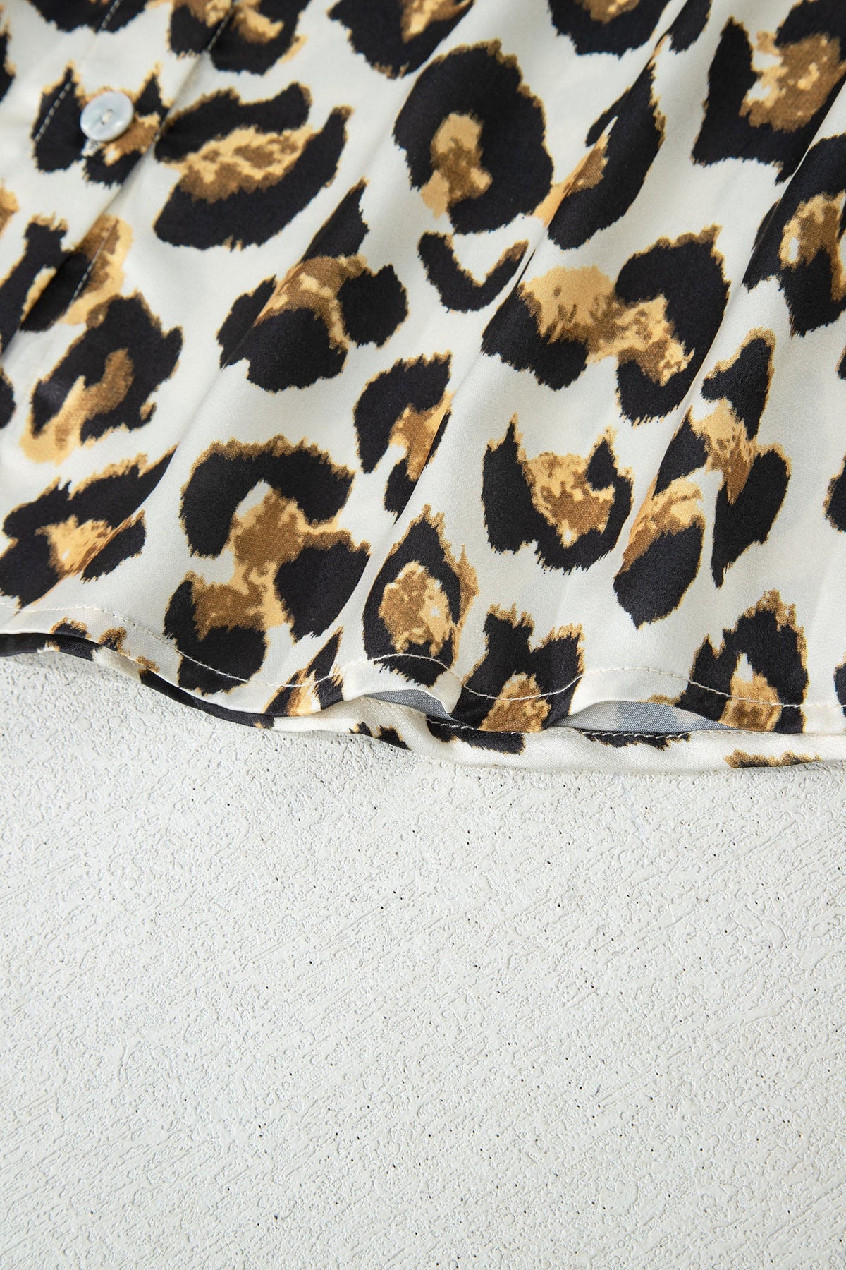 Untamed Charm Leopard Ruffle Blouse