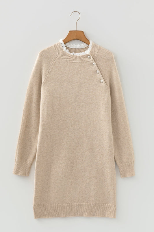 Prairie Lace Sweater Dress