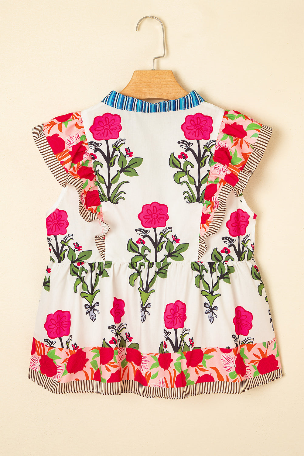 Wildflower Ribbon Flutter Blouse