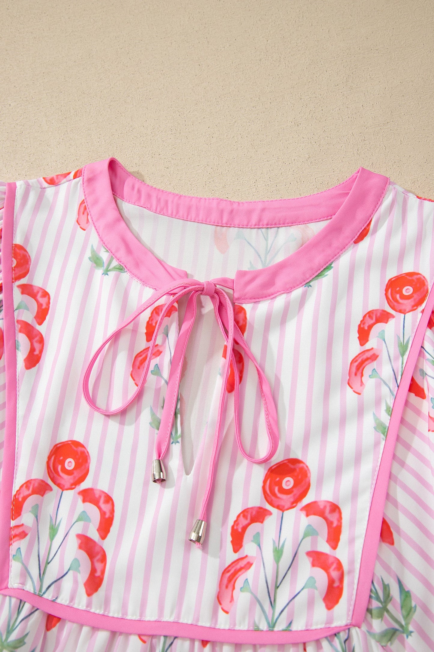 Pink Prairie Floral Mini Dress