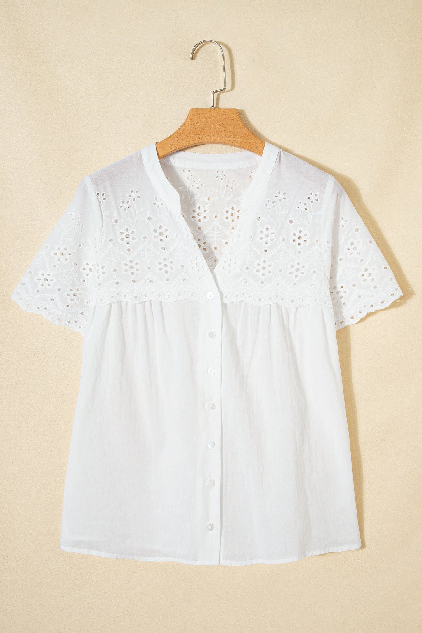 Southern Grace Eyelet Blouse