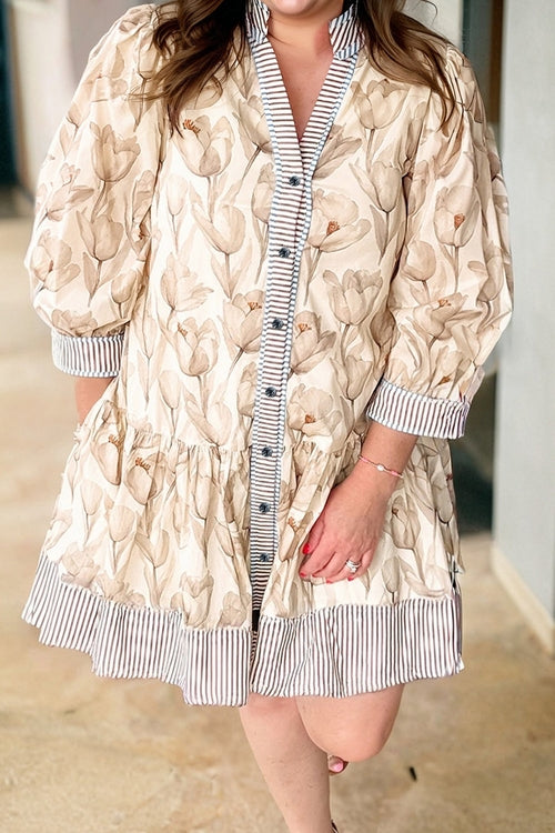 Desert Bloom Patchwork Dress