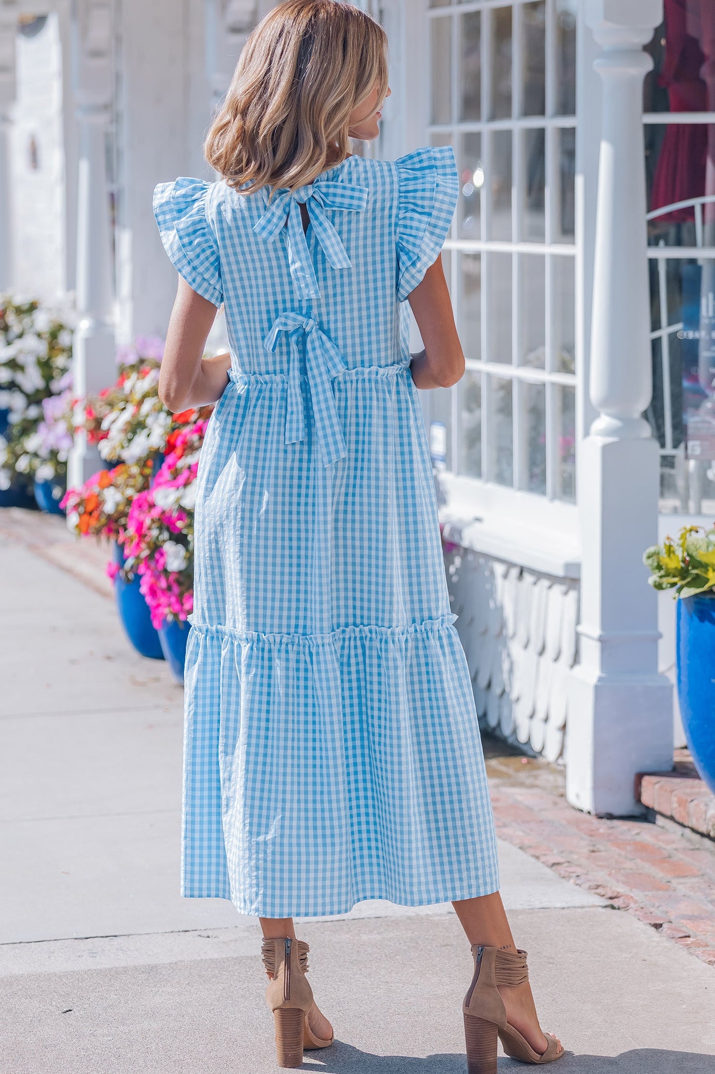 The Bluebell Gingham Maxi Dress