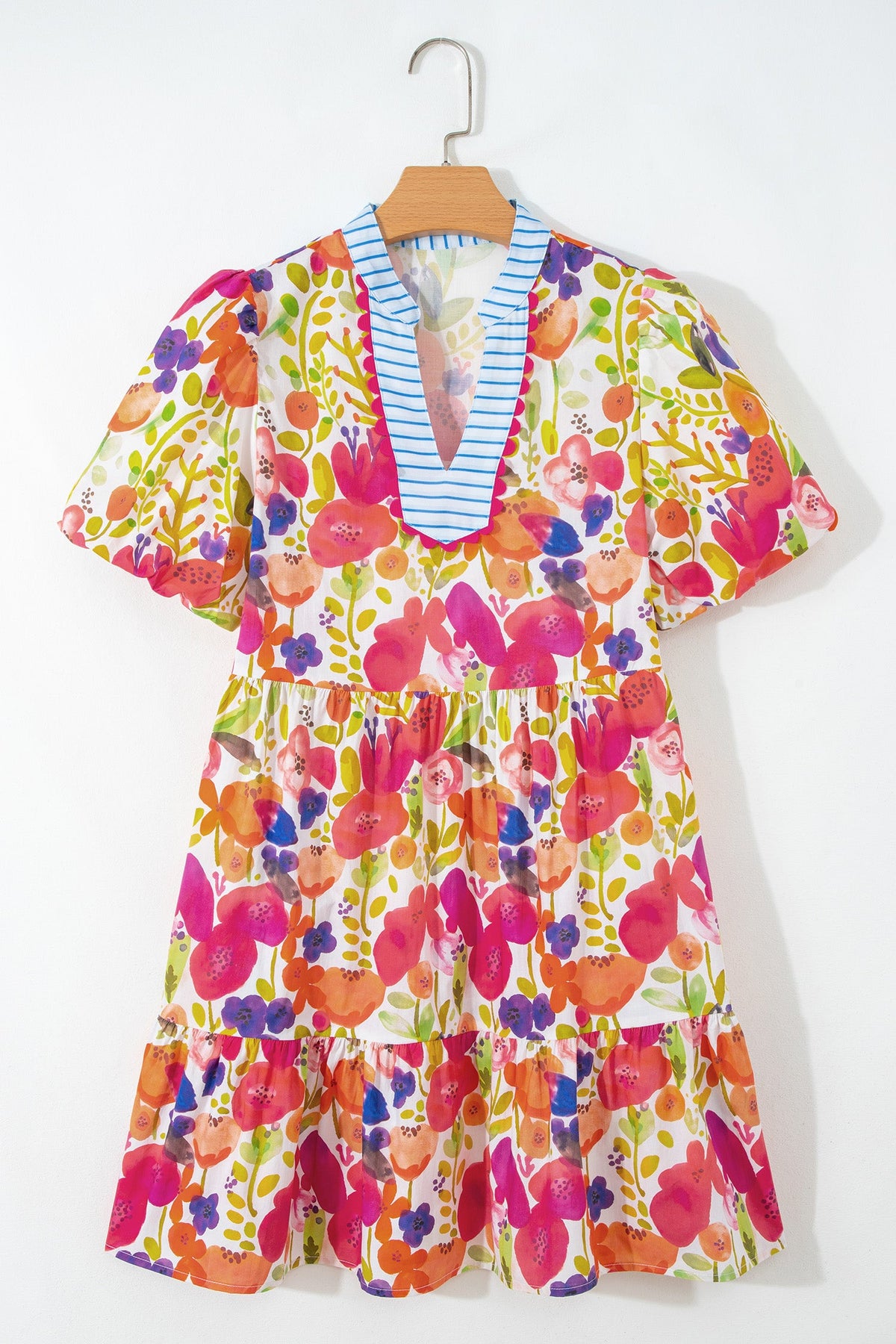 Wildflower Confetti Puff Sleeve Dress