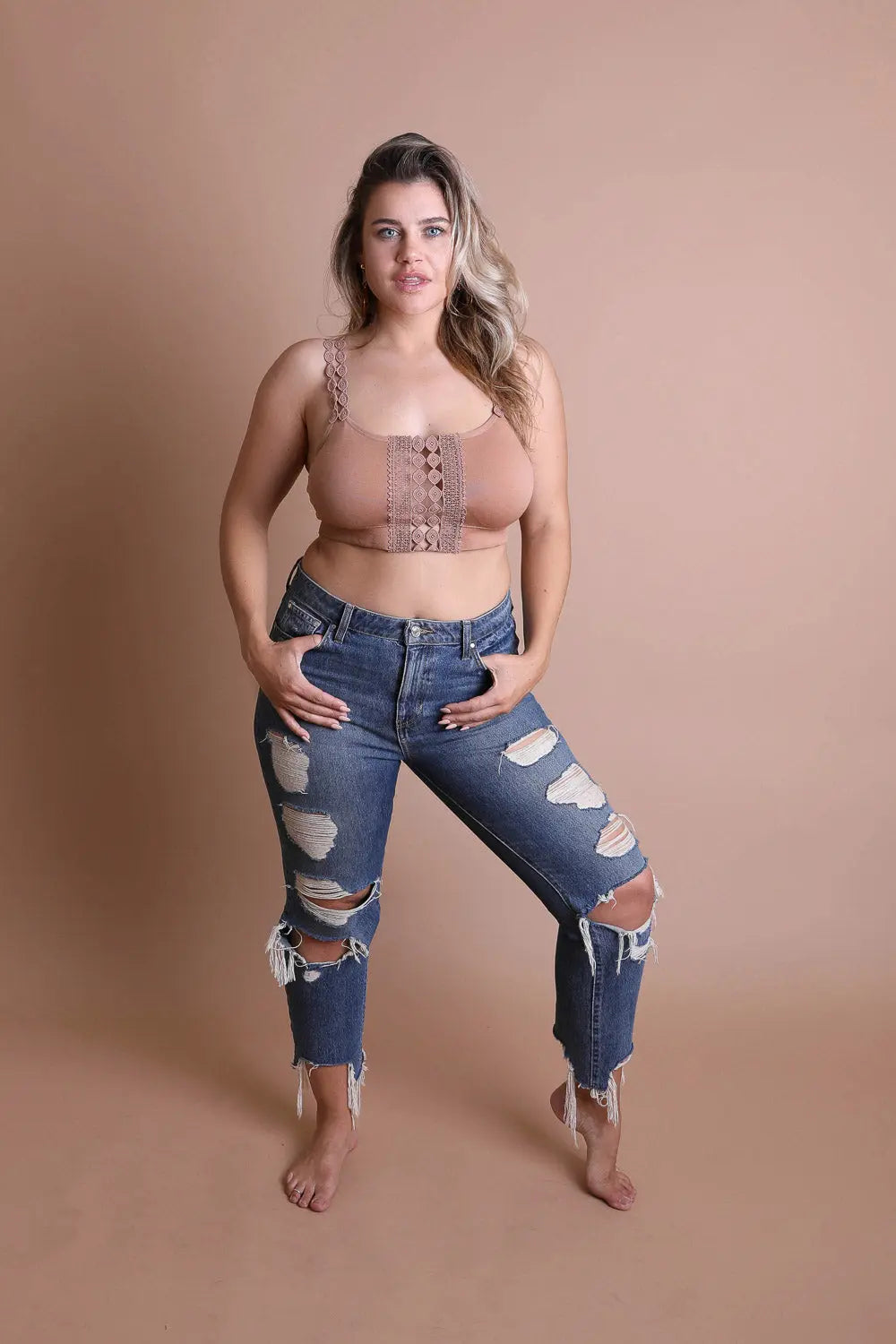 The Desert Bloom Appliqué Bralette