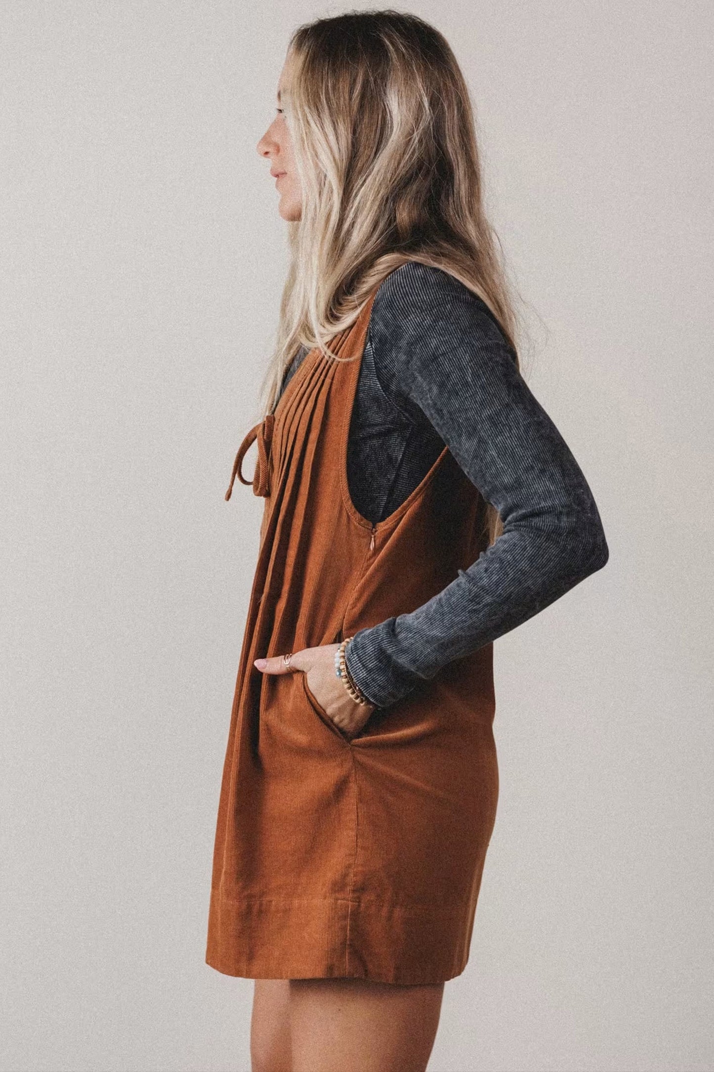 The Cinnamon Creek Corduroy Romper