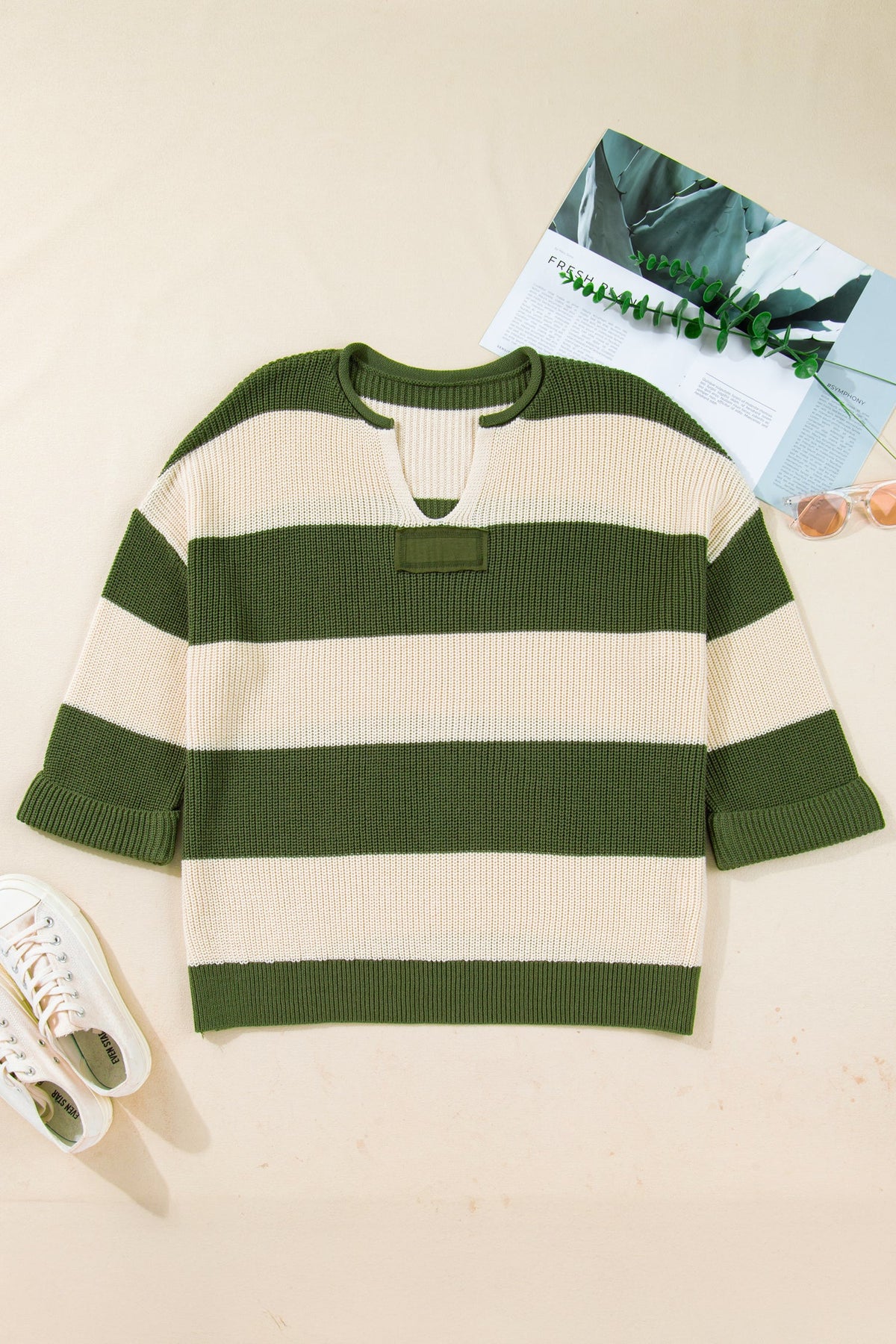 Sagebrush Stripe Knit Sweater