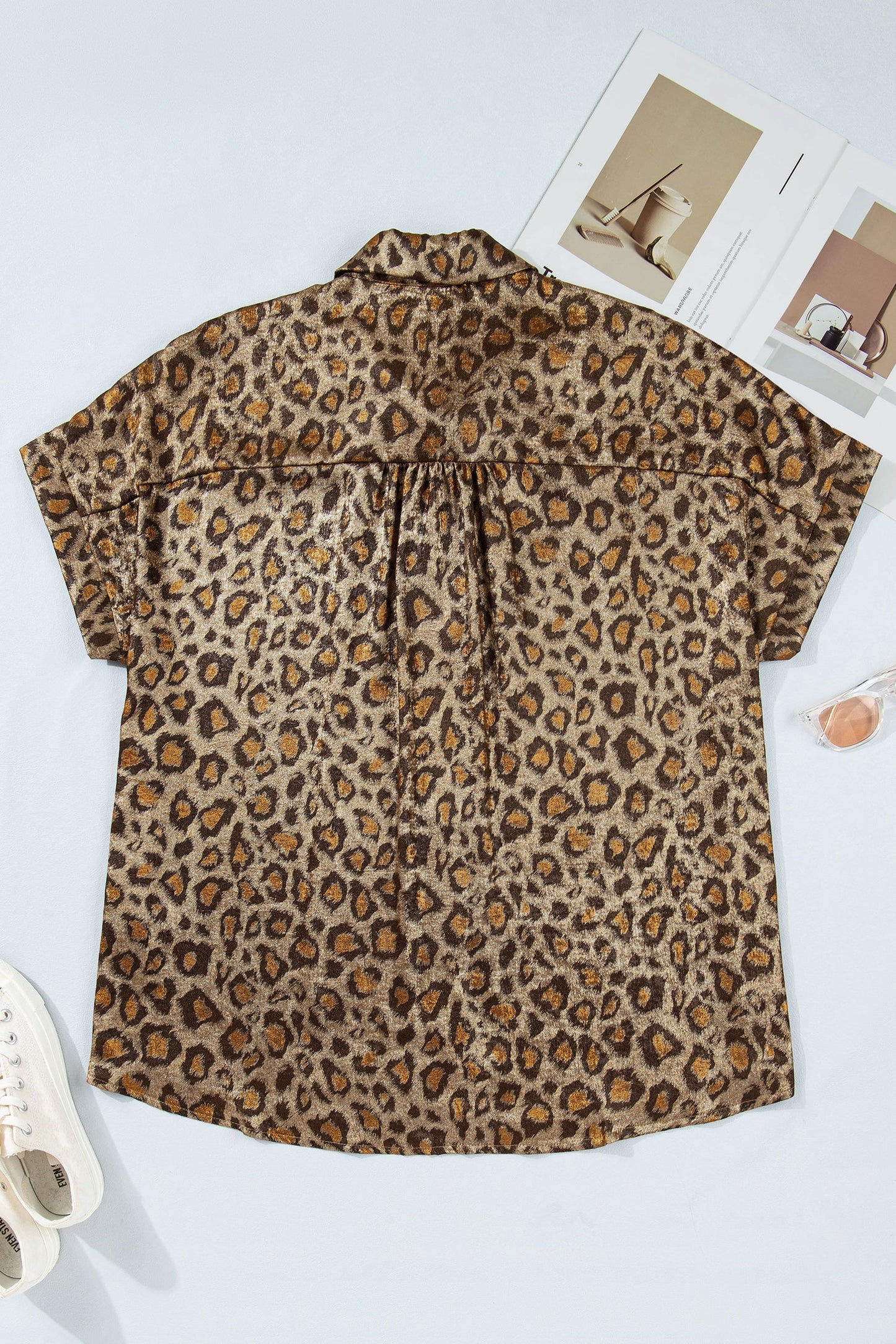 The Wild Honey Leopard Blouse