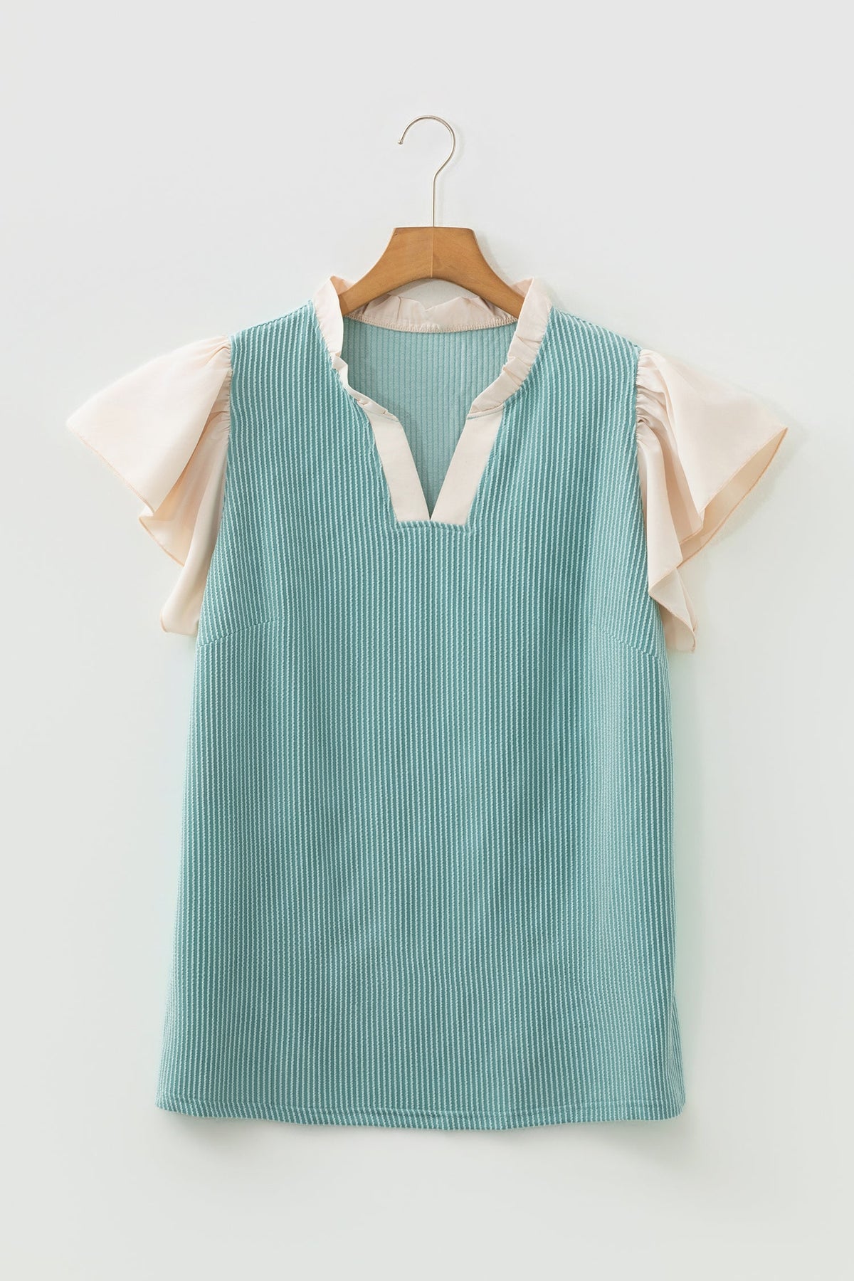 Ranch Day Contrast Ribbed Top