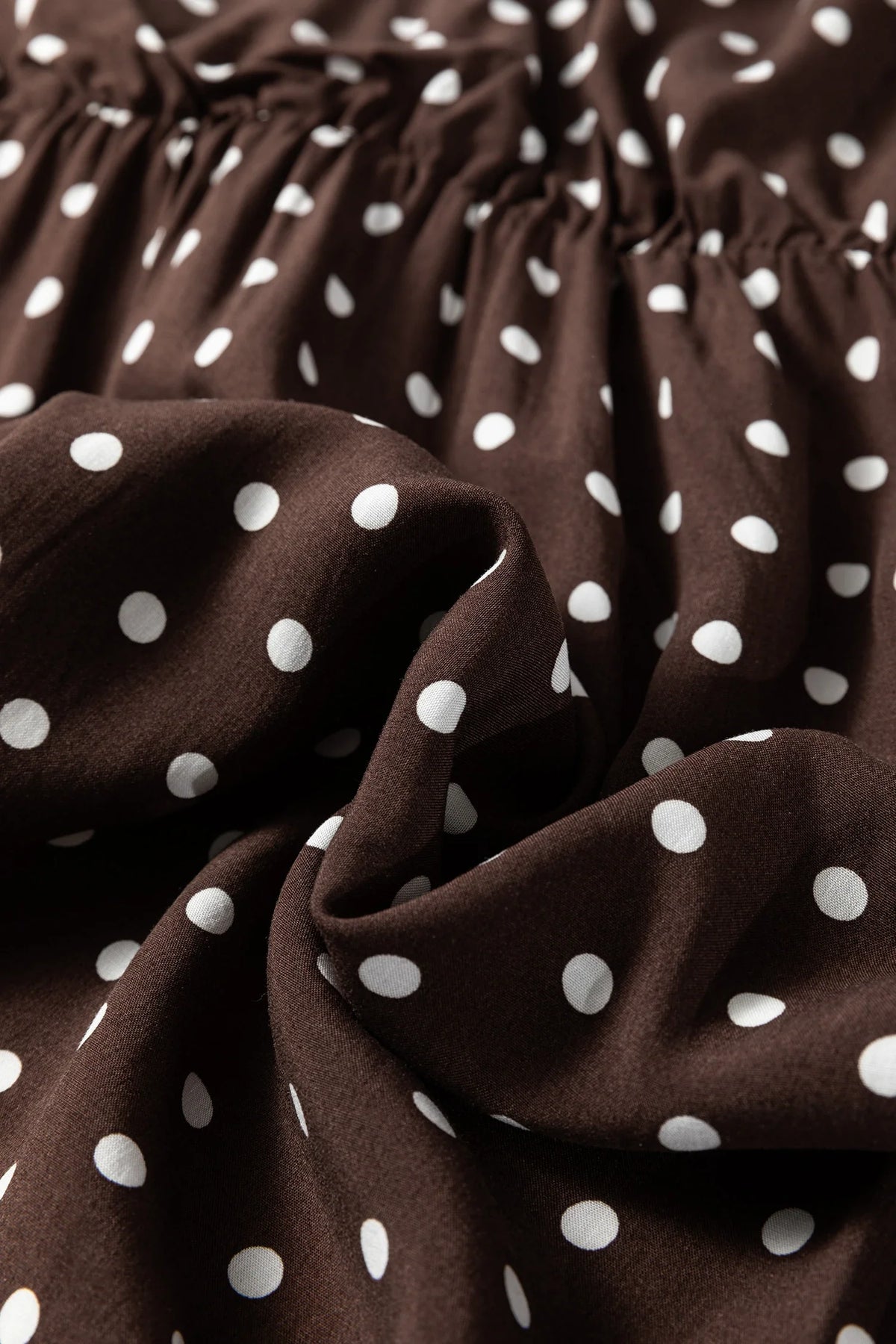 Chocolate & Charm Ruffle Mini Dress