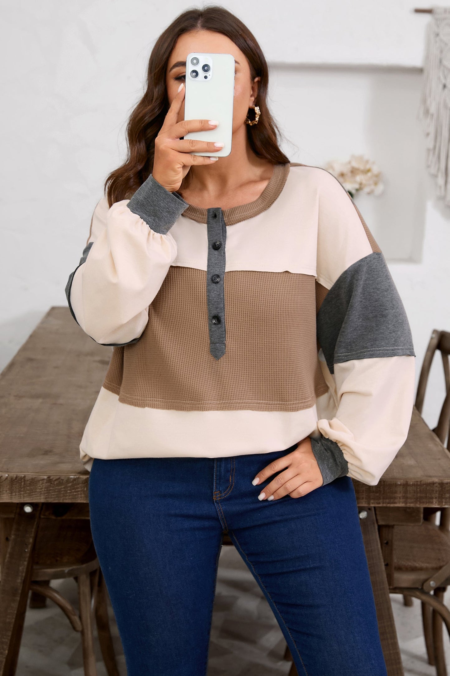 Ranch House Waffle Knit Pullover