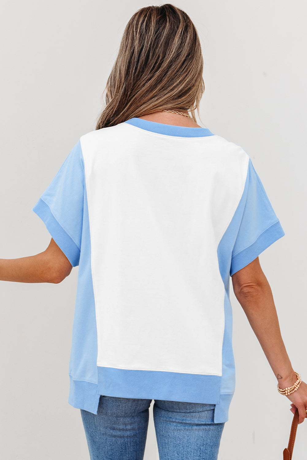 Ranch Day Colorblock Exposed Seam Tee