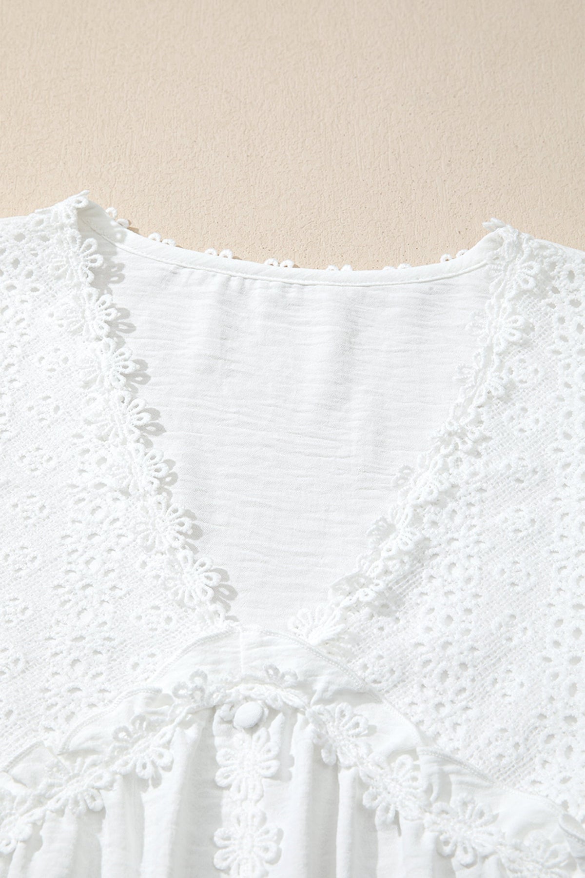 Southern Belle Lace V-Neck Blouse