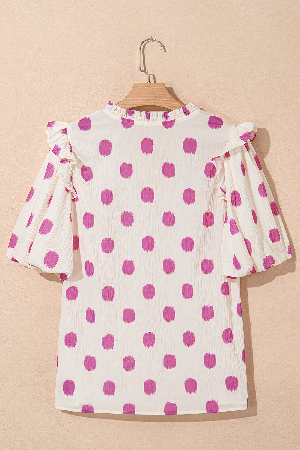 Darlin' Dots Balloon Sleeve Blouse