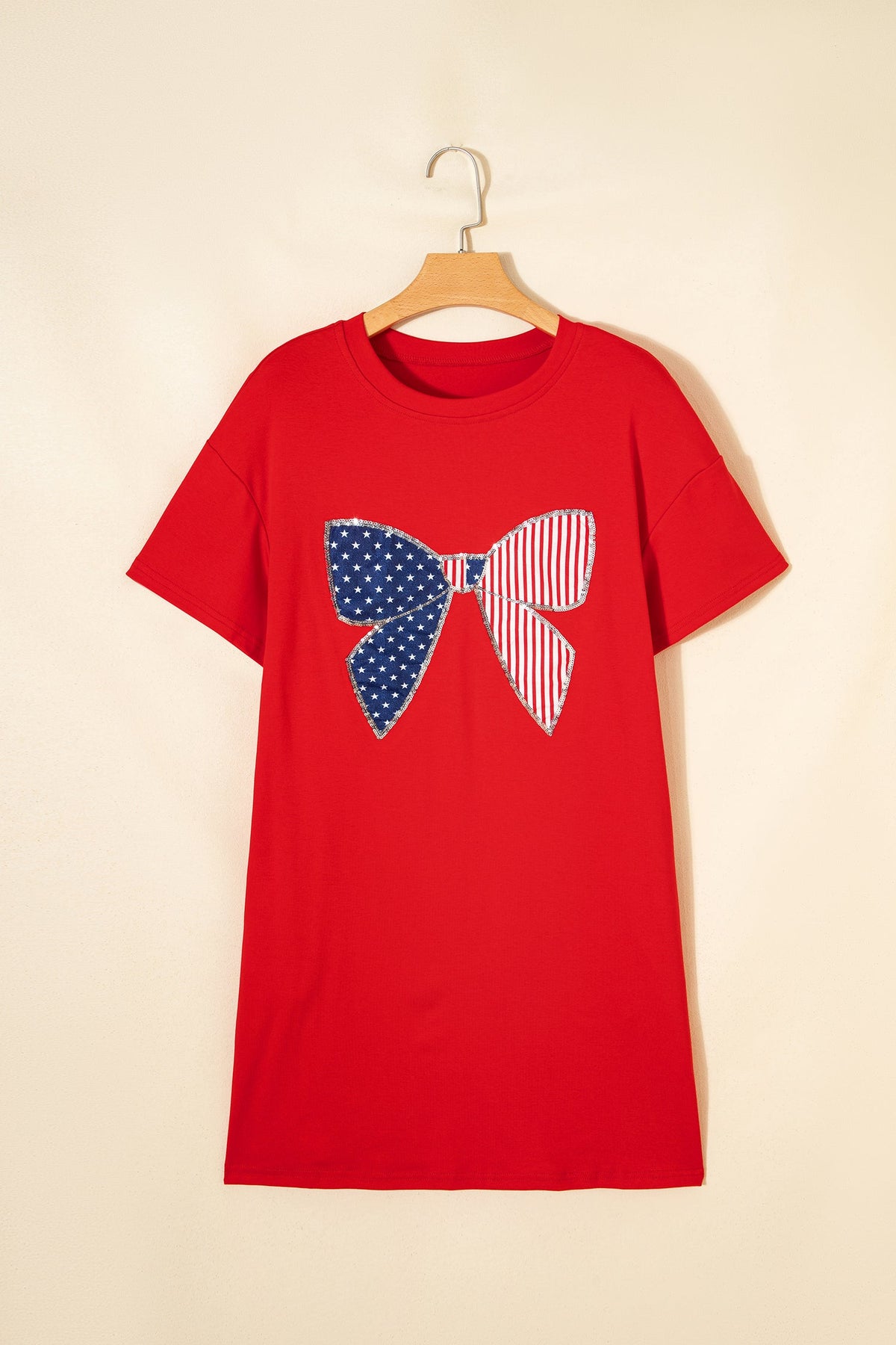 All-American Bow T-Shirt Dress