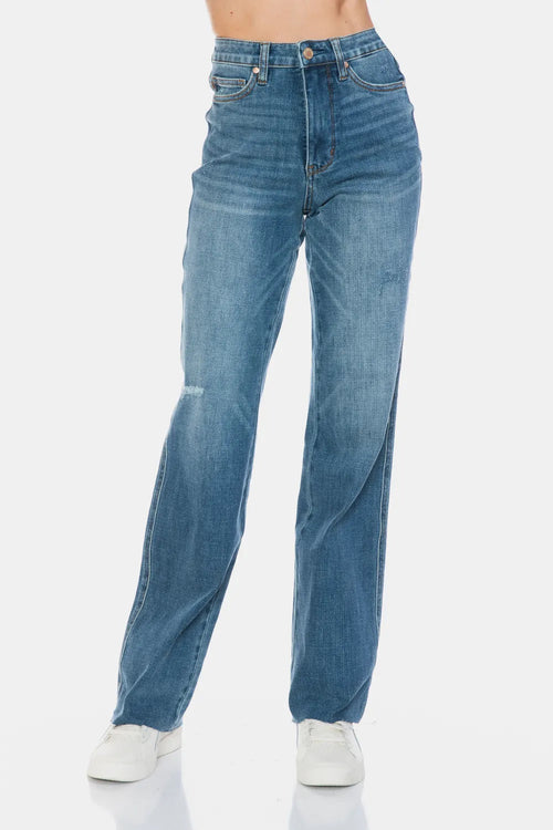 Bridle & Bone™ High-Waisted Tummy Control Straight Leg Jeans | Judy Blue