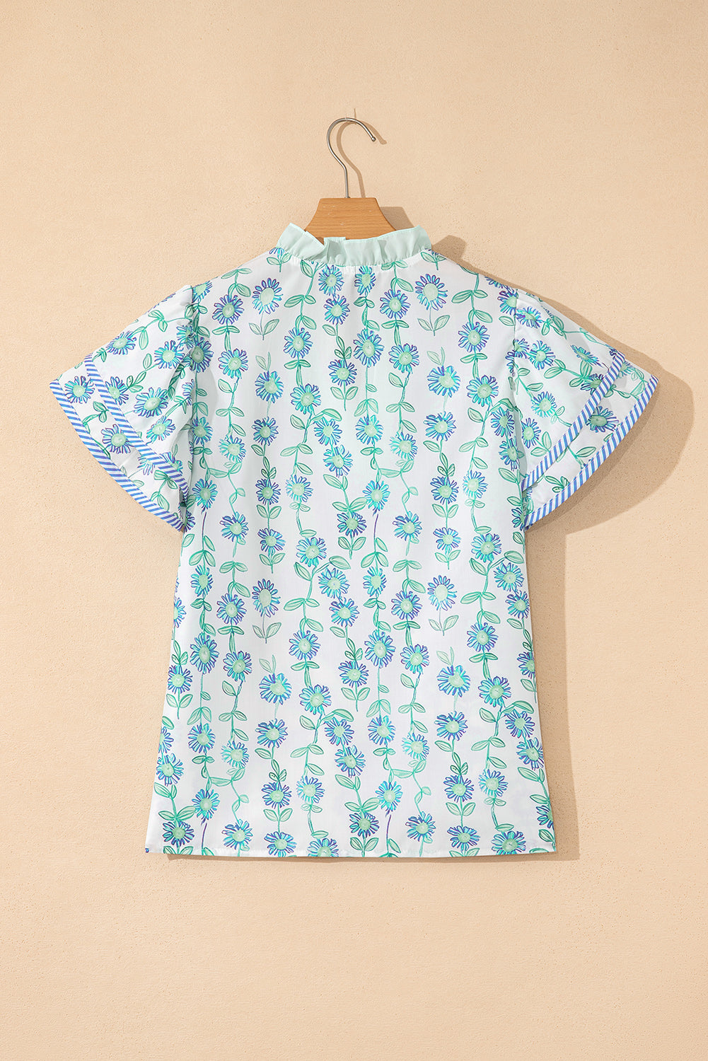 Bluebonnet Breeze Floral Blouse