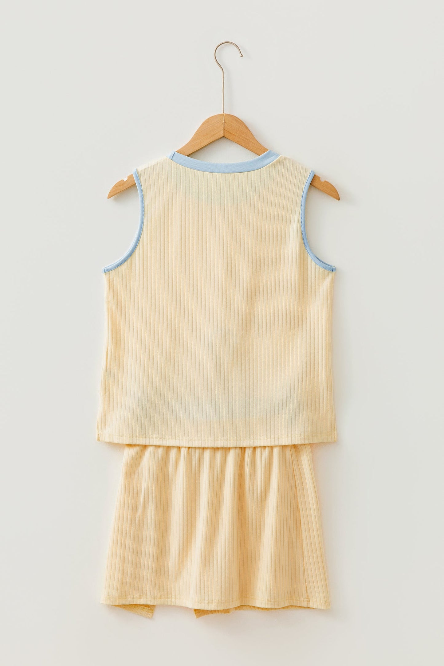 Sunday Sunshine Ribbed Skort Set