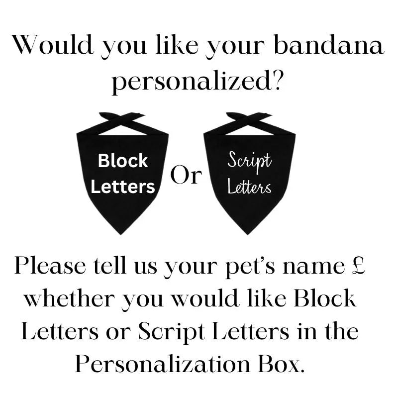 The Happy Camper Personalized Dog Bandana