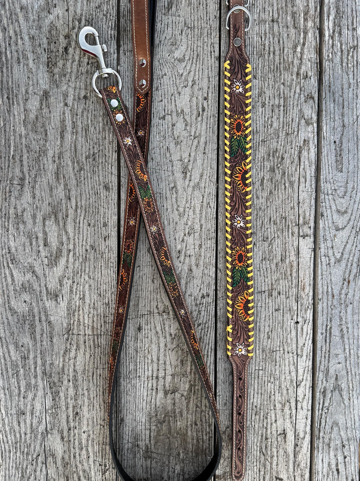 The Turquoise Trail Western Dog Collar & Leash Collection
