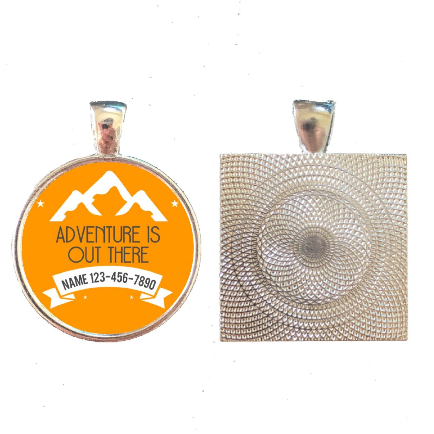 Personalized Adventure Dog Tag | Custom Pet ID Tag (Name & Phone) | Durable Outdoor Style