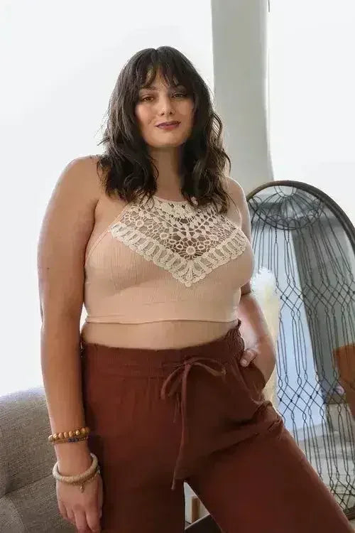 The Willow Lace High Neck Bralette